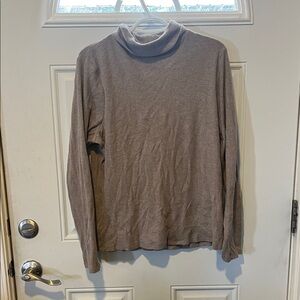 Womens beige turtleneck